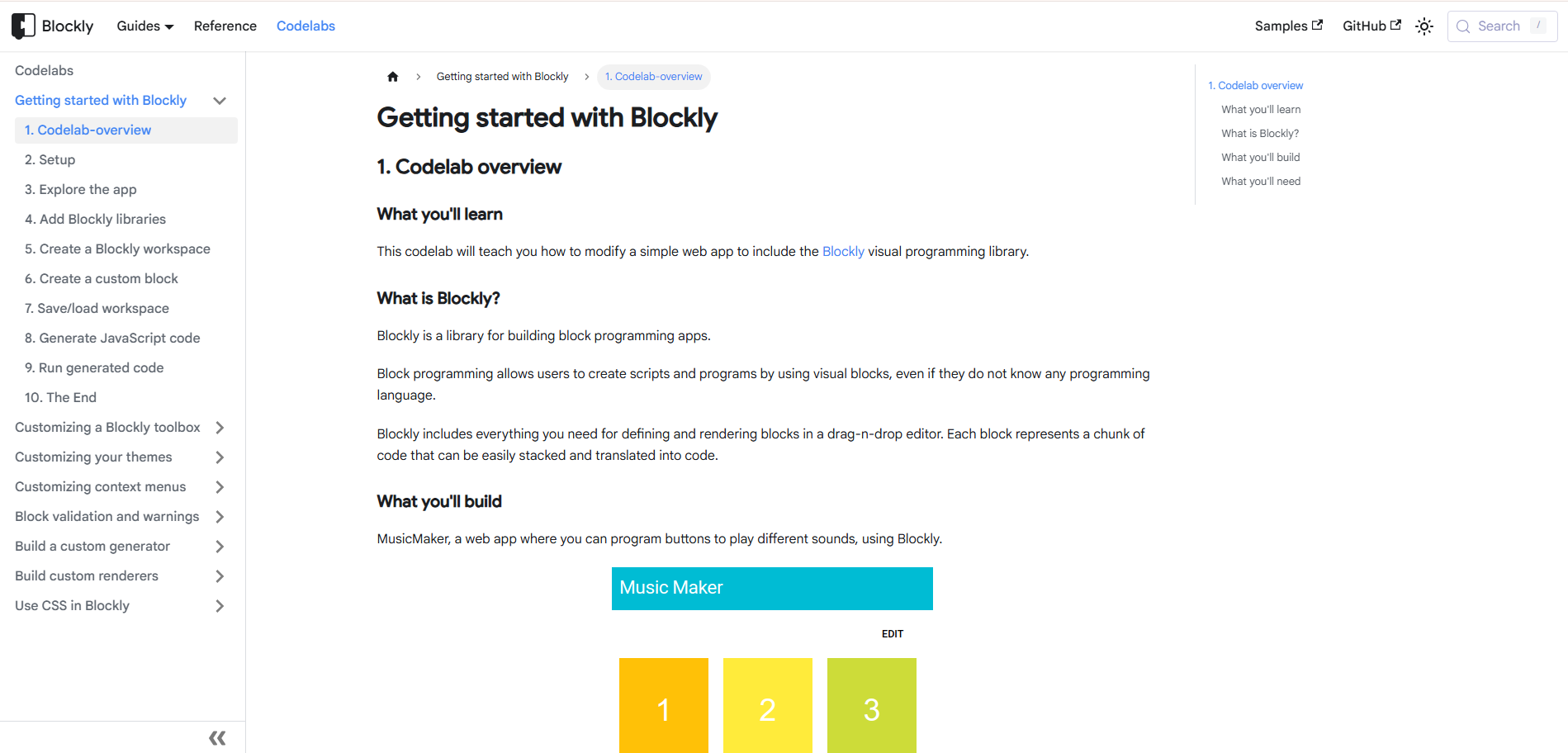 screenshots of the custom renderers codelabs
